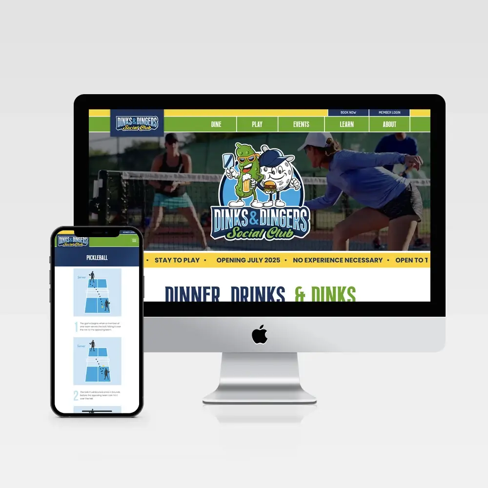 marketing agency portfolio shine holiday lighting landing page