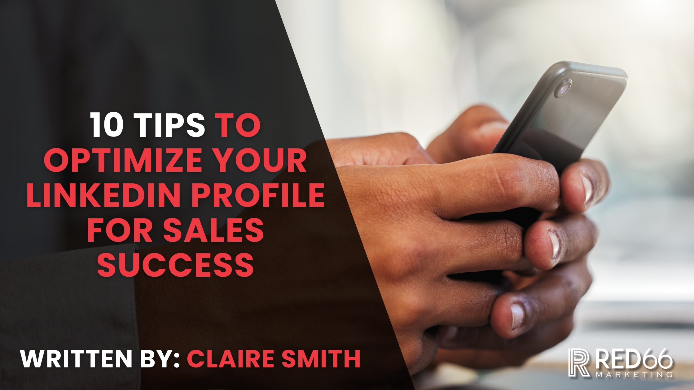 LinkedIn profile tips for sales blog header