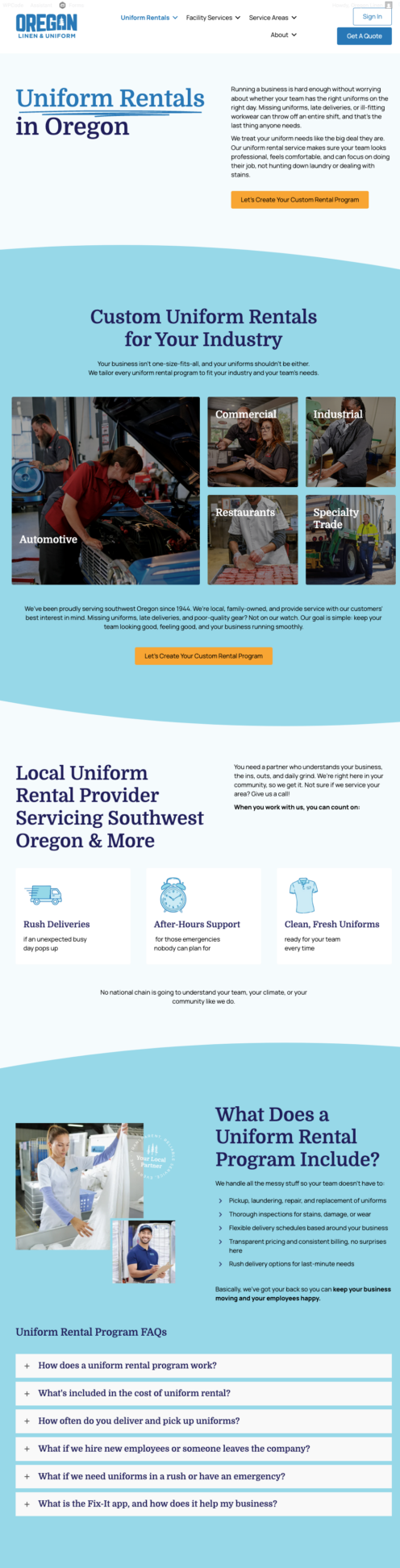 oregon linen & uniform NEW site
