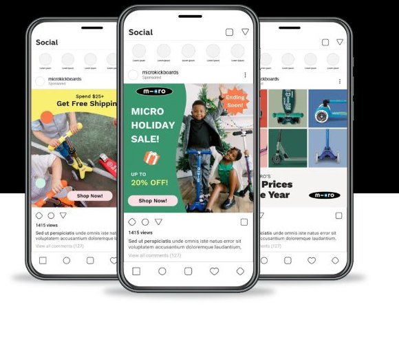 Micro Kickboard Meta Ads case study — scooter