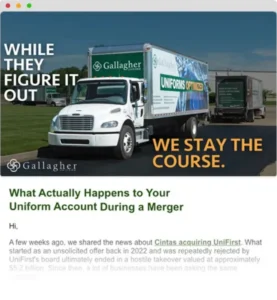 Gallagher Uniform | Anticipating the Cintas-UniFirst Merger Before It Happened